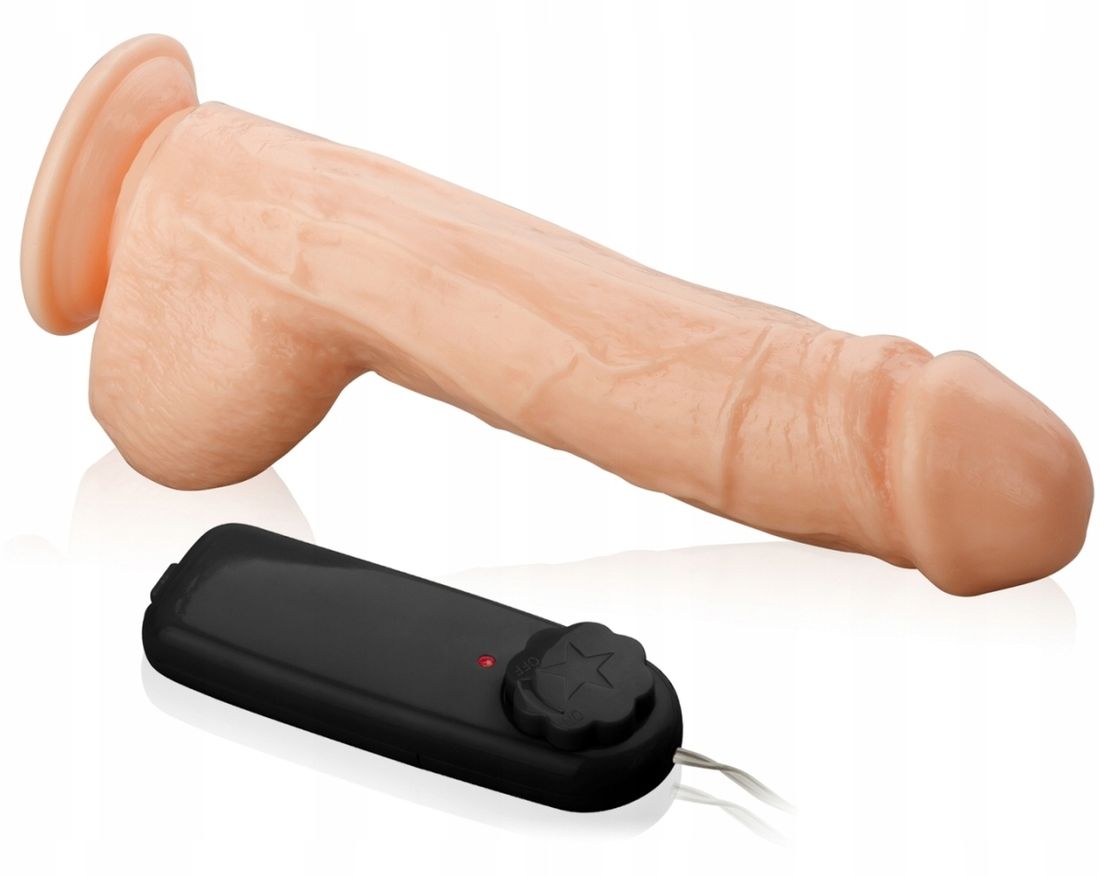 DUŻY PENIS OGROMNY WIBRATOR SEX DILDO XXL 25 cm - ERLI.pl