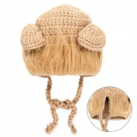 czapka-zimowa-ciepla-dla-niemowlat-lew-wiazana