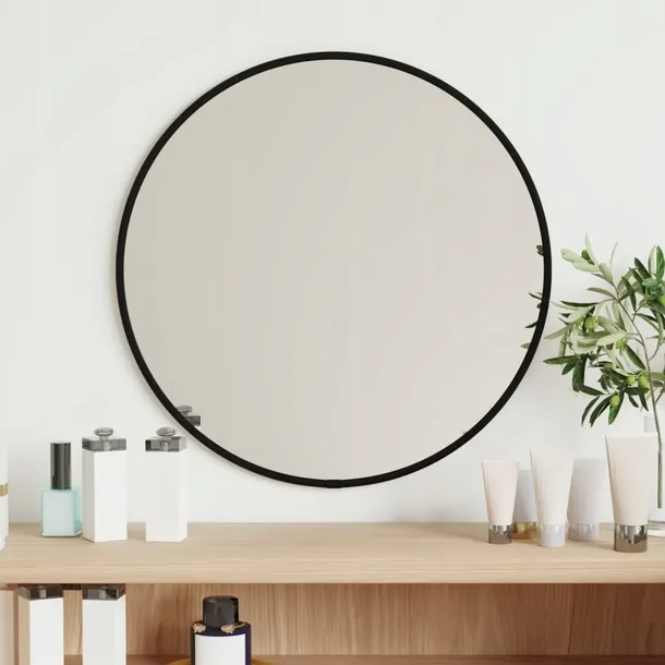 lustro-scienne-czarne-o-40-cm-okragle-stan-nowy-marka-vidaxl