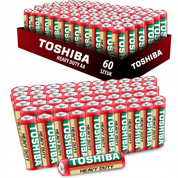 Фото - Акумулятор / батарейка Toshiba 60x Baterie  HEAVY DUTY BATERIA R6 AA PALUSZKI ZESTAW 