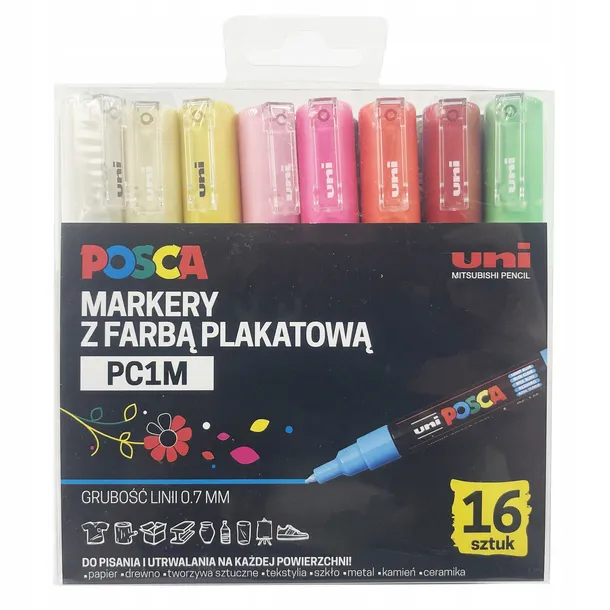 markery-pc-1m-16-kolorow-posca-uni-stan-opakowania-oryginalne