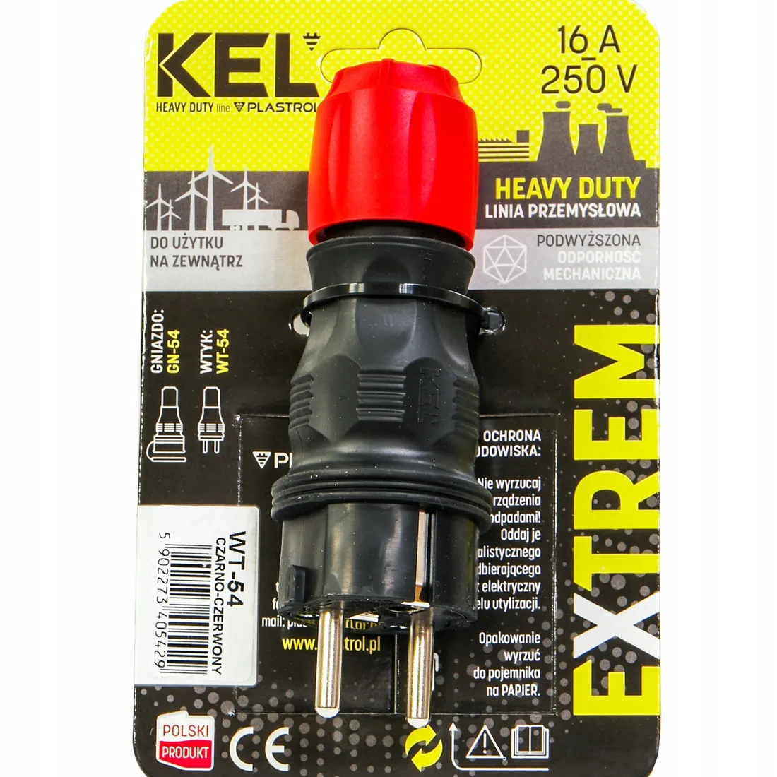 Wtyczka Gumowa Hermetyczna 230V EXTREM IP54 WT 54 173155766 ERLI pl wtyczka-gumowa-hermetyczna-230v-extrem-ip54-wt-54-173155766-erli-pl