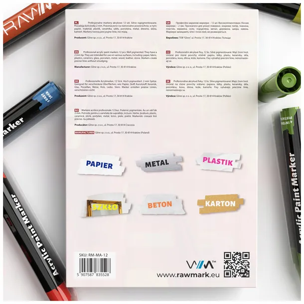 markery-akrylowe-rawmark-12-kolorow-stan-nowy-waga-z-opakowaniem-0-1-kg