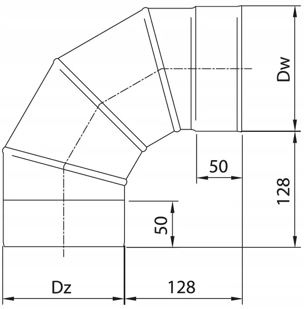 kolano-ocynkowane-nastawne-90-dlugosc-0-33-m