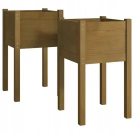 donice-ogrodowe-2-szt-miodowy-braz-40x40x70-cm