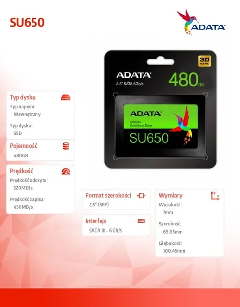 adata-dysk-ssd-ultimate-su650-480g-2-5-s3-3d-tlc-retail-producent-adata-model-su650