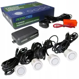 czujniki-parkowania-cofania-buzzer-glosnik-4x-sensor-18mm-biale-zestaw