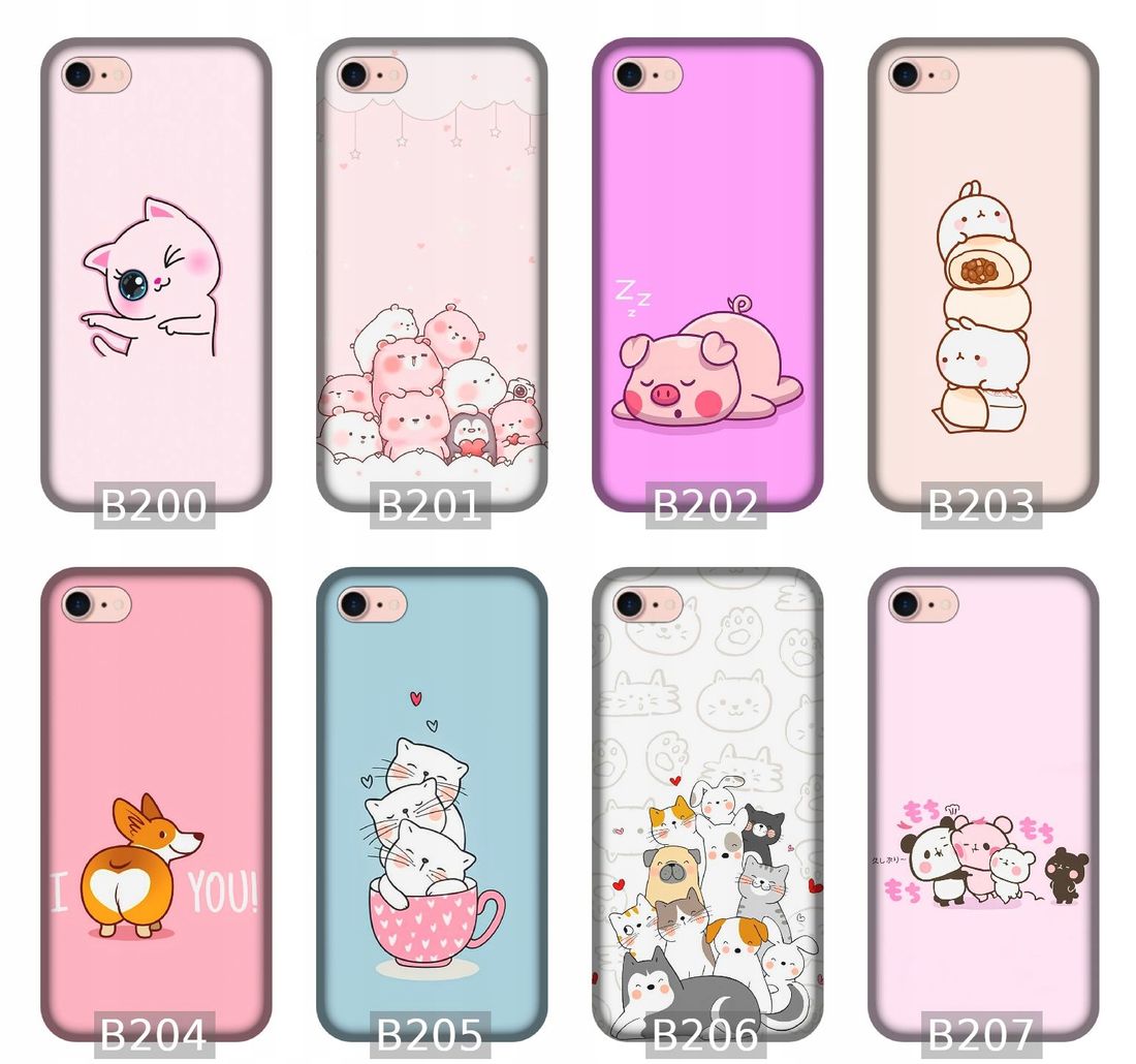 ETUI NA TELEFON APPLE IPHONE 7 SŁODKIE RÓŻNE WZORY DLA