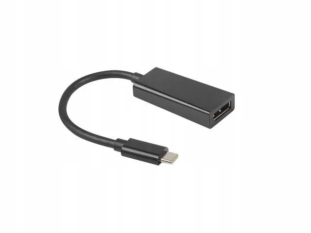 kabel-adapter-usb-c-displayport-15cm-czarny-stan-nowy