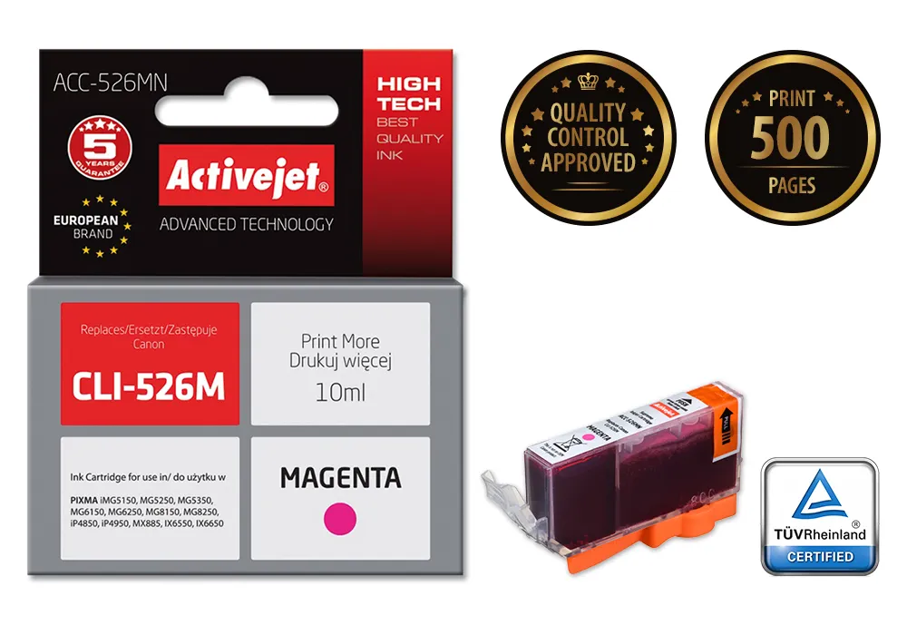 tusz-do-canon-cli-526m-activejet-10ml-czerwony-stan-nowy