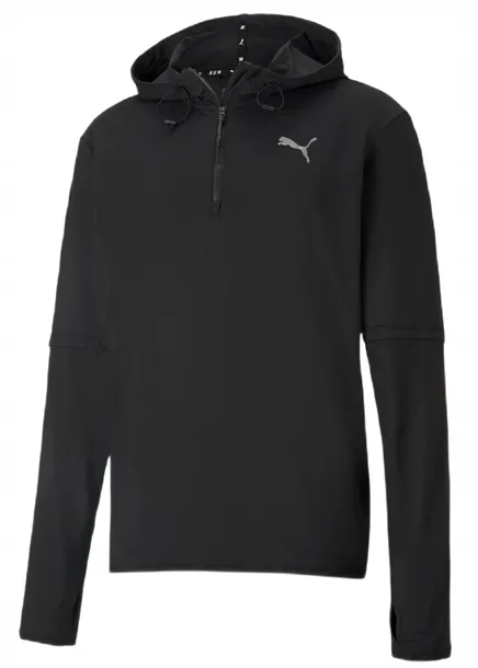 Bluza biegowa Puma Run Hooded Midlayer czarna M