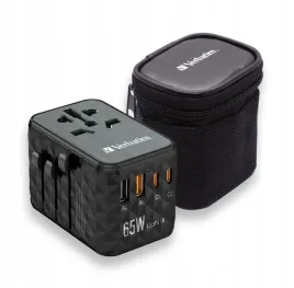 adapter-podrozny-ladowarka-verbatim-uta-05-gan-65w-180-krajow-usb-c