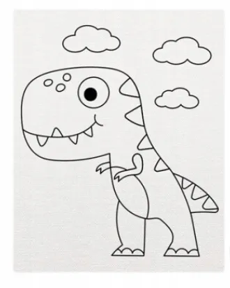 plotno-do-malowania-dinozaur-20x25-liczba-sztuk-1-szt