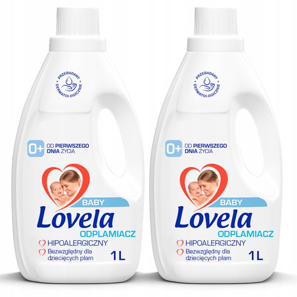 Zdjęcia - Płyn do płukania Reckitt Benckiser Lovela Hipoalergiczny Odplamiacz dla Dzieci 2 x 1L 