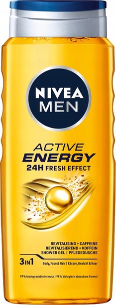 Фото - Гель для душу Active ﻿NIVEA MEN Żel pod prysznic  Energy 500 ml 