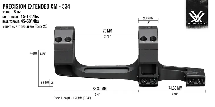 montaz-vortex-precision-extended-34-mm-stan-nowy
