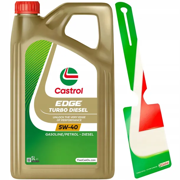 OLEJ CASTROL EDGE TURBO DIESEL 5W40 5L + zawieszka