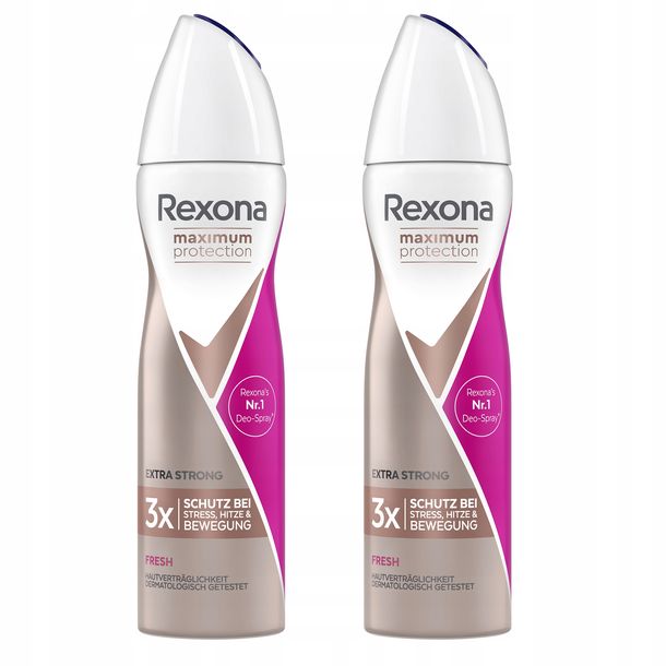 Zdjęcia - Dezodorant Rexona Maximum Fresh Antyperspirant damski 150mlx2 