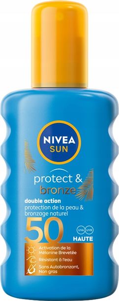 Zdjęcia - Krem do opalania Nivea ﻿ SUN Protect&Bronze balsam aktywujący naturalną opaleniznę SPF50,200 