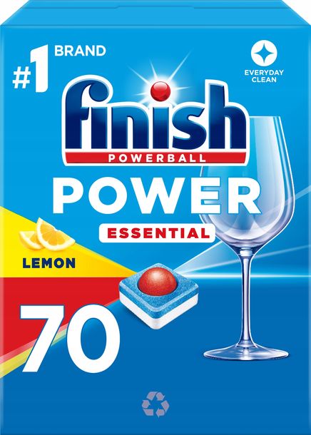Фото - Таблетки для посудомийки Finish Power Essential tabletki do zmywarek kostki 70 szt lemon cytrynowe 