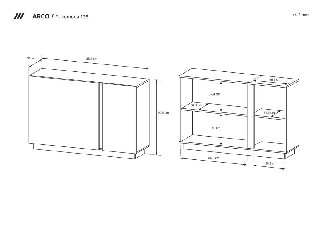 komoda-arco-bialy-polysk-138-cm