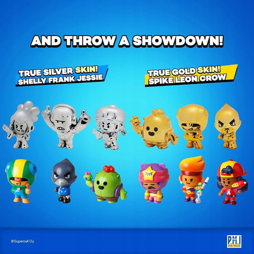 BRAWL STARS ZESTAW 8 FIGUREK KOLEKCJONERSKICH 5CM