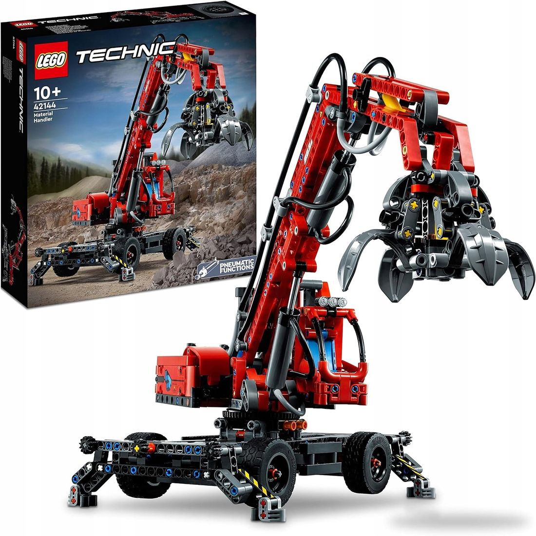LEGO TECHNIC D?�WIG Z CHWYTAKIEM 42144 KOPARKA PLAC BUDOWY PREZENT 10+ 835EL - ERLI.pl