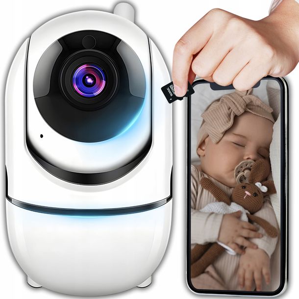 NIANIA ELEKTRONICZNA IP KAMERA OBROTOWA HD WiFi IR