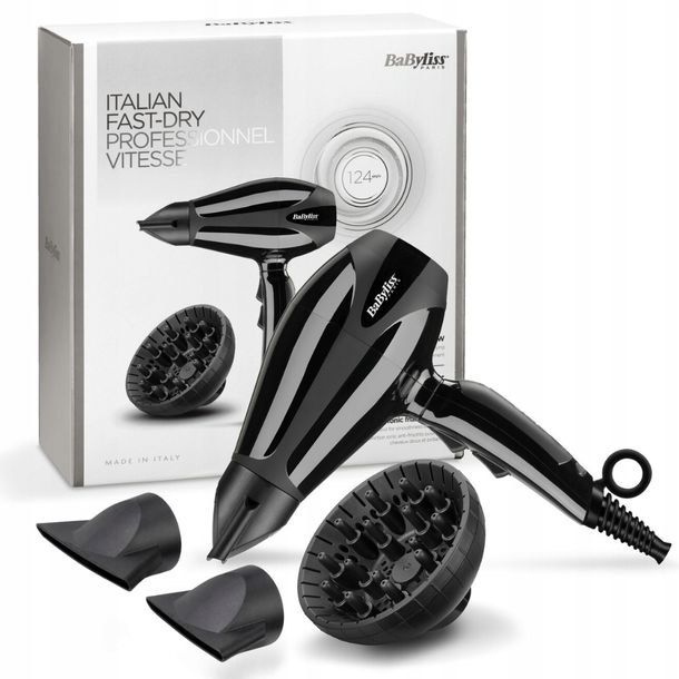 ﻿Babyliss Suszarka do Włosów SUPER PRO 2400W 6715DE Profesjonalna