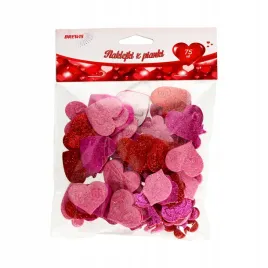 naklejki-piankowe-serca-klucze-brokatowe-roz-czerwony-75-szt-brewis-pvw07