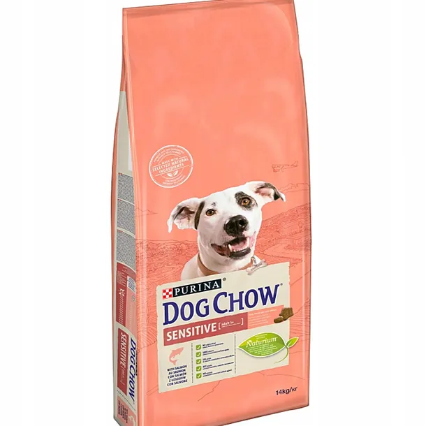 Purina Dog Chow Adult Sensitive Salmon Łosoś 14kg