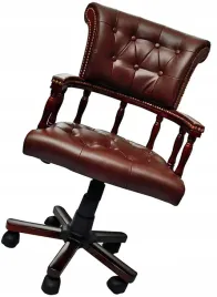 fotel-obrotowy-do-biurka-tapicerowany-retro-braz