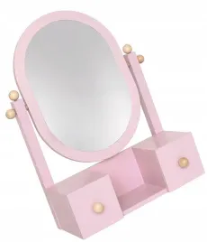 toaletka-dla-dziewczynki-lusterko-szufladki-rozowa