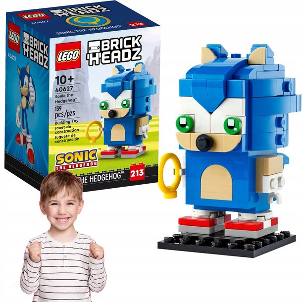 LEGO FIGURKA BIRCKHEADZ SUPERBOHATER SONIC THE HEDGEHOG