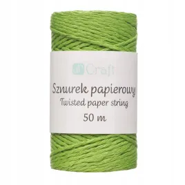 sznurek-papierowy-skrecany-zielony-50m-dpcraft-scrapbooking-ozdobny-green