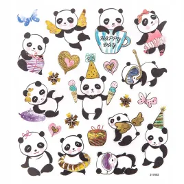 naklejki-ozdobne-pandy-21szt-samoprzylepne-mix-wzorow-urocza-panda-mis-diy