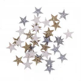 drewniane-brokatowe-gwiazdki-dwustronne-14cm-36szt-zloty-srebrny-bialy-mix