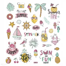 naklejki-z-brokatem-wakacje-32szt-dpcraft-wakacyjne-letnie-motywy-lato-mix