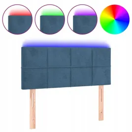 zaglowek-do-lozka-z-led-ciemnoniebieski-80x5