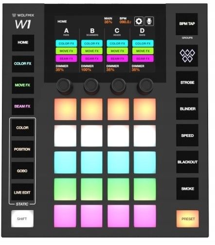 WOLFMIX W1 MK2 - KONTROLER OŚWIETLENIA DMX