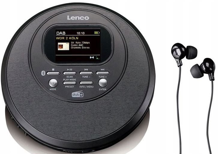﻿Discman Lenco CD-500 CD MP3 ESP RDS DAB+ RADIO LCD KOLOROWY WYŚWIETLACZ