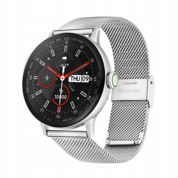 SMARTWATCH ZEGAREK DAMSKI ROZMOWY PULS KROKI POLSKIE MENU APLIKACJA SPORT