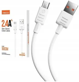 kabel-micro-usb-mocny-szybki-2-4a-recci-bialy