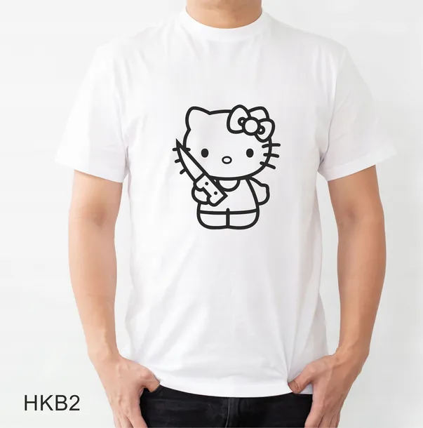 KOSZULKA, T-SHIRT Hello Kitty z Nożem, Śmieszna Killer, Funny