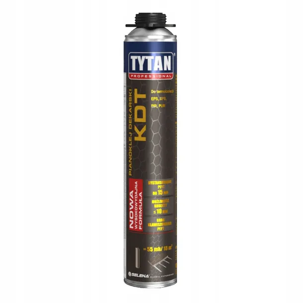 Klej poliuretanowy do styropianu Tytan Professional 820 ml KDT DEKARSKI