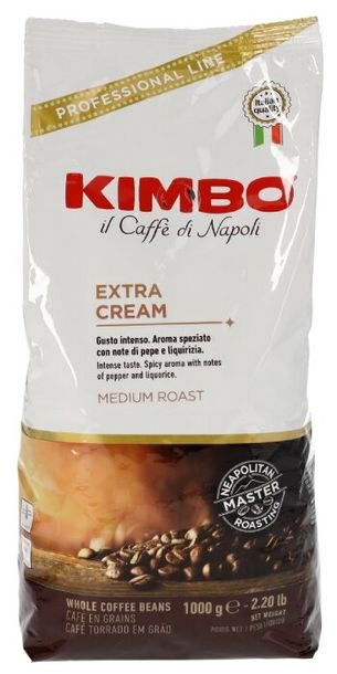 Zdjęcia - Kawa Extra  ziarnista Kimbo Espresso Bar  Cream 1kg 