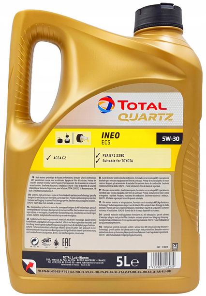 TOTAL QUARTZ INEO HKS D 5W-30 1L - Kia Und Hyundai - Dieselmotoren EUR 8,10 - IT - Foto 5