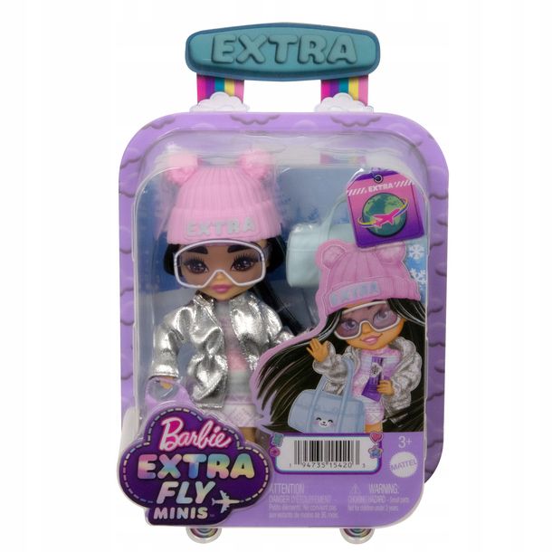Zdjęcia - Lalka Barbie   EXTRA FLY MINIS zimowy look HPB20 