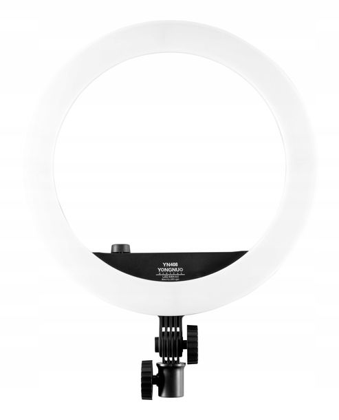 Lampa pierścieniowa LED Yongnuo YN408 WB 3200-5500K zasilacz uchwyt mobile