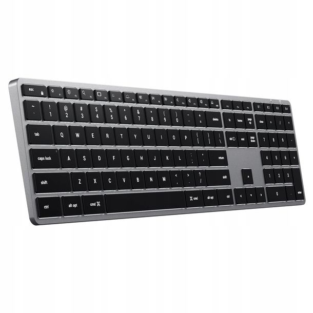 Satechi Slim X3 klawiatura z układem numerycznym Bluetooth USB-C space gray